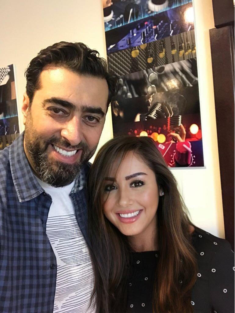 Sara Zantout and Bassem Yakhour sharing a laugh during a fun interview.